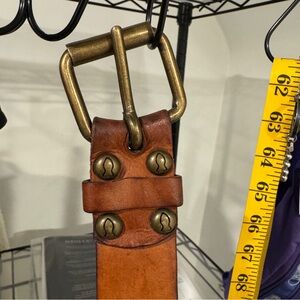 Campomaggi Italian women’s leather belt brown cognac